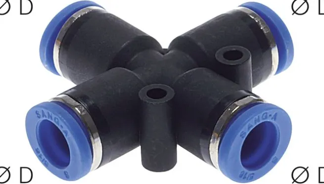 Kreuz-Steckanschluss 6mm, IQS-Standard