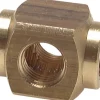 Kreuz-Verteiler 4 x G 1/4",Messing