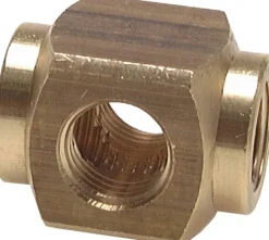 Kreuz-Verteiler 4 x G 1/4",Messing