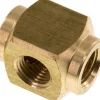 Kreuz-Verteiler 3 x G 1/4",Messing