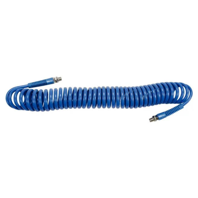 KS Tools PU-Druckluft-Spiralschlauch, Ø 8mm, G1/4 AG, 15 m