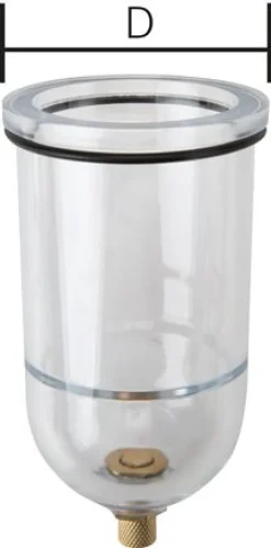 Kunststoffbehälter f. Feinfilter, Standard 1