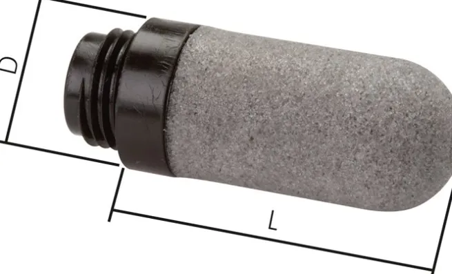 Kunststoff-Schalldämpfer, gesintert (Standard), G 1/4"