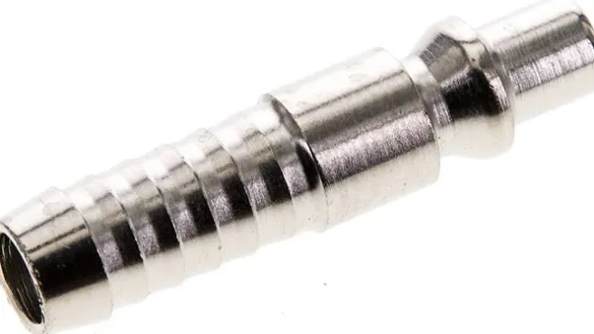 Kupplungsstecker (ARO/ORION) 9 (3/8")mm Schlauch, Stahl gehärtet & vernickelt, NW 5,5