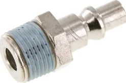 Kupplungsstecker (ARO/ORION) R 3/8"(AG), Stahl gehärtet & vernickelt, NW 5,5