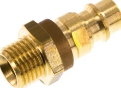 Kupplungsstecker (NW7,2) G 1/4"(AG), braun, Dreieck 12,5 mm