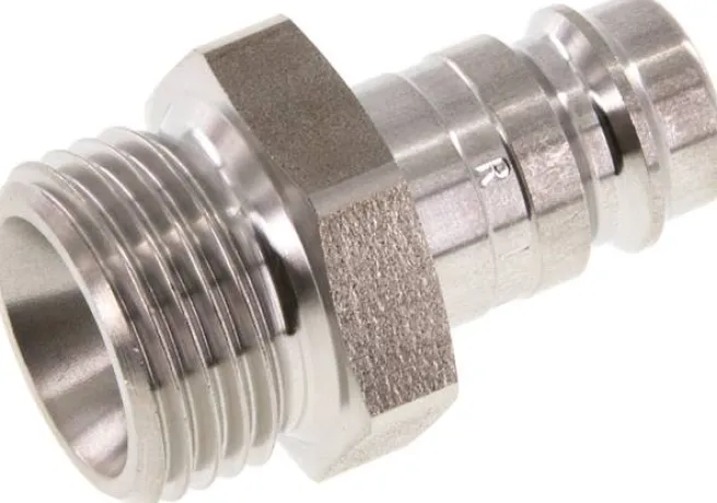 Kupplungsstecker (NW10) G 1/2"(AG), Edelstahl