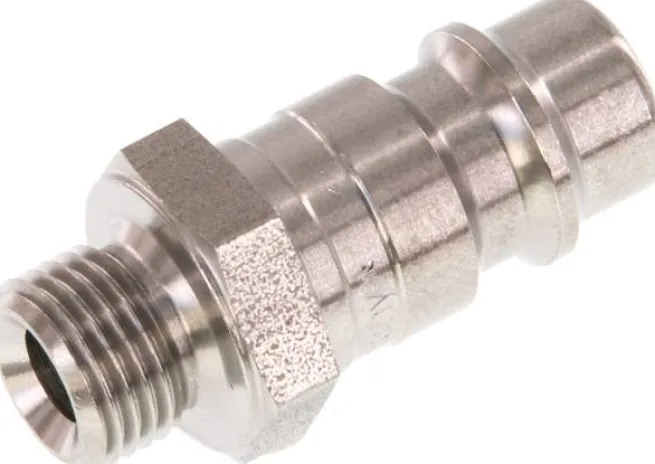 Kupplungsstecker (NW7,2) G 1/8"(AG), Edelstahl