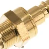 Kupplungsstecker (NW7,2) G 3/8"(AG), Messing, beidseitig absperrend