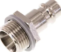 Kupplungsstecker (NW7,2) G 3/8"(AG), Messing vernickelt