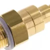 Kupplungsstecker (NW5) G 1/4"(AG), Messing, beidseitig absperrend