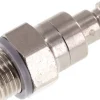 Kupplungsstecker (NW5) G 1/4"(AG), Messing vernickelt, beidseitig absperrend