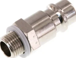 Kupplungsstecker (NW7,2) G 1/8"(AG), Messing vernickelt
