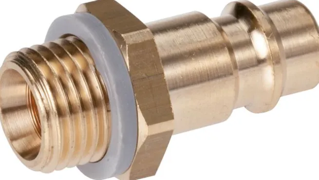 Kupplungsstecker (NW7,2) G 1/8"(AG), Messing vernickelt