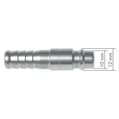 Kupplungsstecker (NW7,2) G 3/8"(AG), Messing
