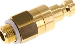 Kupplungsstecker (NW5) G 1/8"(AG), Messing, beidseitig absperrend