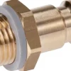 Kupplungsstecker (NW7,2) G 1/4"(AG), Messing, beidseitig absperrend