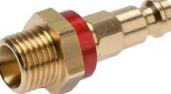 Kupplungsstecker (NW5) G 1/4"(AG), rot, Achteck SW10