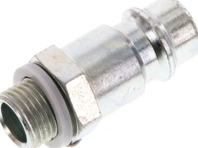 Kupplungsstecker (NW7,2) G 1/8"(AG), Stahl gehärtet & verzinkt