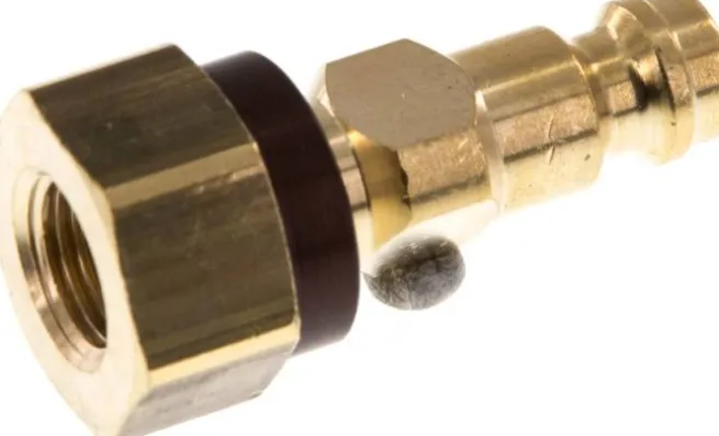 Kupplungsstecker (NW5) G 1/8"(IG), braun, Dreieck 9,5 mm