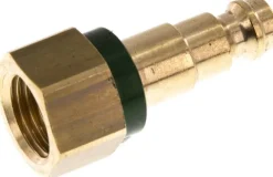 Kupplungsstecker (NW5) G 1/4"(IG), grün, Kreis Ø 10,5 mm
