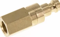 Kupplungsstecker (NW5) G 1/8"(IG), Messing, beidseitig absperrend