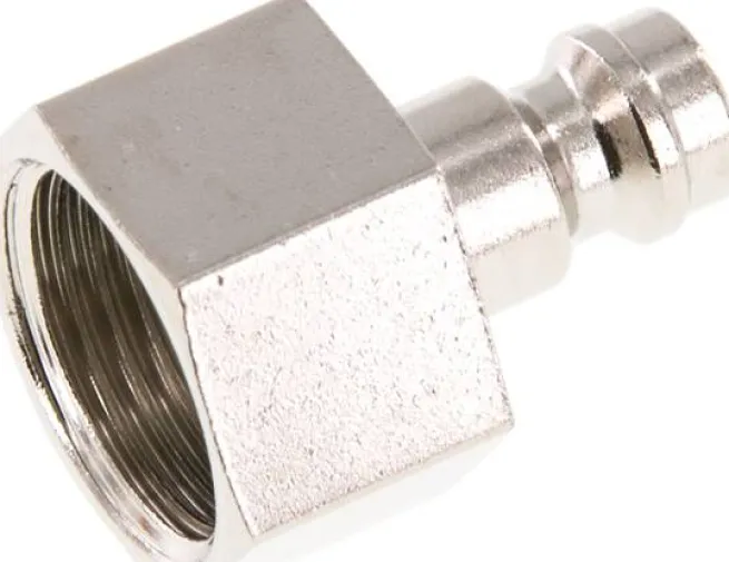 Kupplungsstecker (NW5) G 3/8"(IG), Messing vernickelt