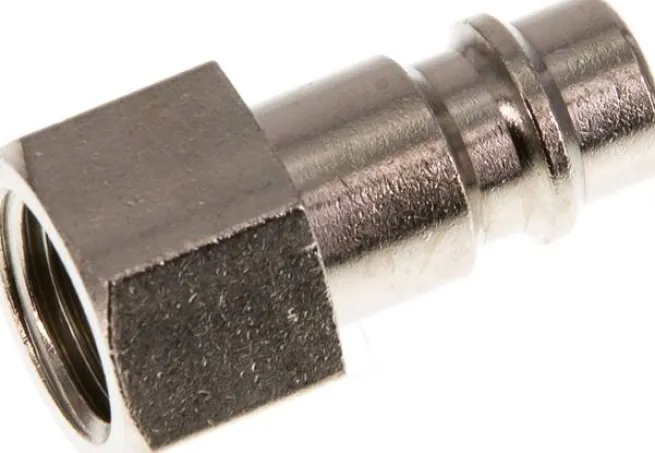 Kupplungsstecker (NW7,2) G 1/4"(IG), Messing vernickelt