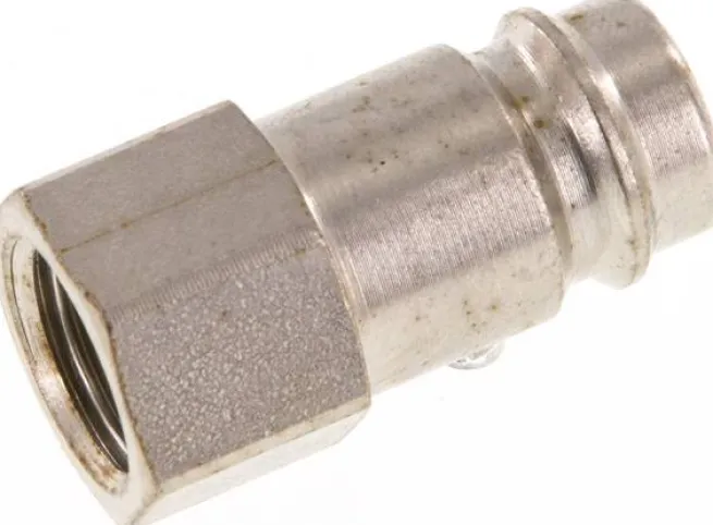 Kupplungsstecker (NW10) G 1/4"(IG), Stahl gehärtet & vernickelt
