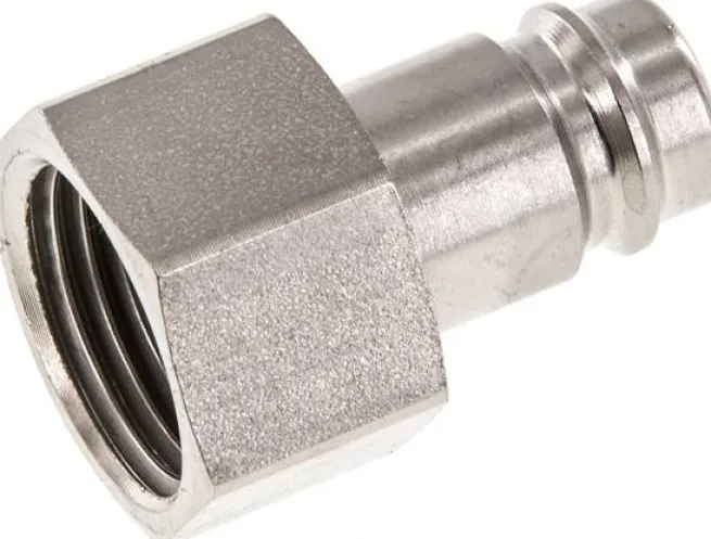 Kupplungsstecker (NW10) G 1/2"(IG), Stahl gehärtet & vernickelt