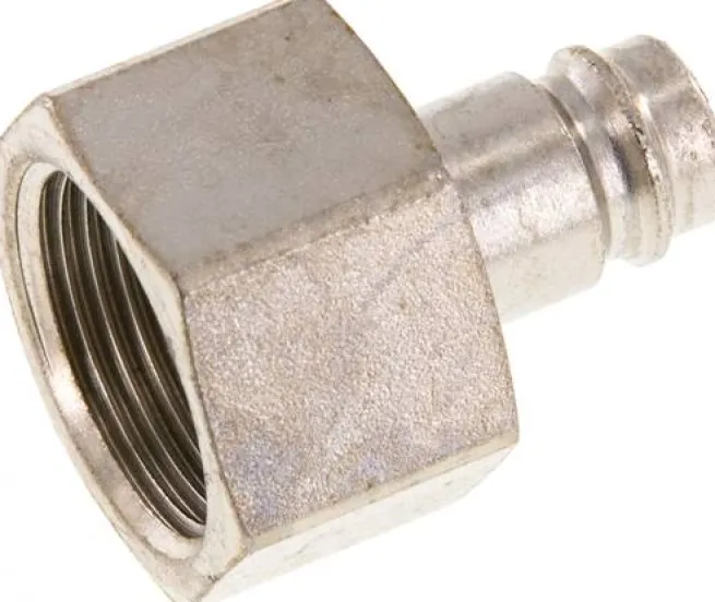 Kupplungsstecker (NW10) G 3/4"(IG), Stahl gehärtet & vernickelt