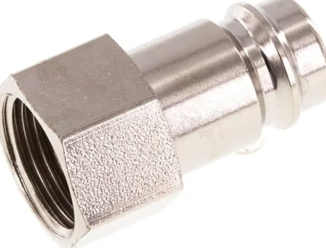 Kupplungsstecker (NW10) G 3/8"(IG), Stahl gehärtet & vernickelt