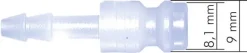 Kupplungsstecker (NW5) G 1/8", PVDF (AG)