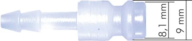 Kupplungsstecker (NW5) G 1/8", PVDF (AG)