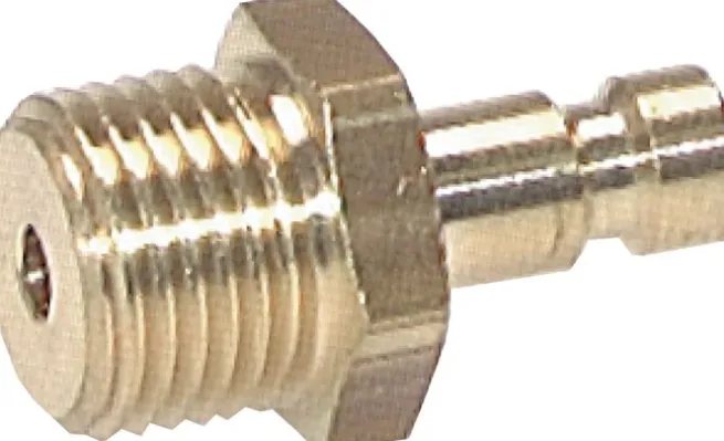 Kupplungsstecker (NW2,7) M 5(AG), Messing