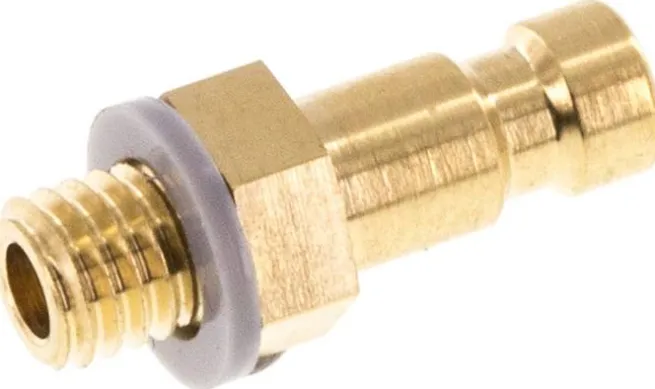 Kupplungsstecker (NW2,7) M 5(AG), Messing