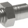 Kupplungsstecker (NW2,7) M 5(AG), Messing vernickelt