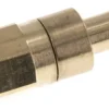 Kupplungsstecker (NW2,7) M 5(IG), Messing, beidseitig absperrend
