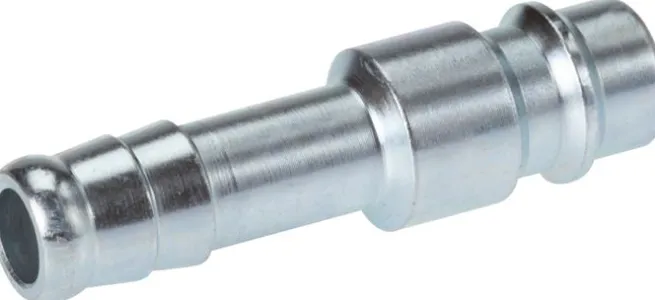 Kupplungsstecker (NW7,2) 10mm Schlauch, Stahl gehärtet & verzinkt
