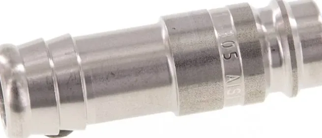 Kupplungsstecker (NW10) 13 (1/2")mm Schlauch, Edelstahl