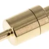 Kupplungsstecker (NW5) 4mm Schlauch, Messing, beidseitig absperrend