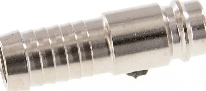 Kupplungsstecker (NW10) 13 (1/2")mm Schlauch, Stahl gehärtet & vernickelt