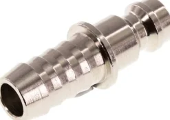 Kupplungsstecker (NW5) 8 (5/16")mm Schlauch, Messing vernickelt