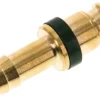 Kupplungsstecker (NW7,2) 9 (3/8")mm Schlauch, grün, Kreis Ø 12,5 mm