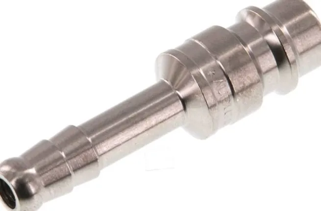 Kupplungsstecker (NW7,2) 6 (1/4")mm Schlauch, Edelstahl