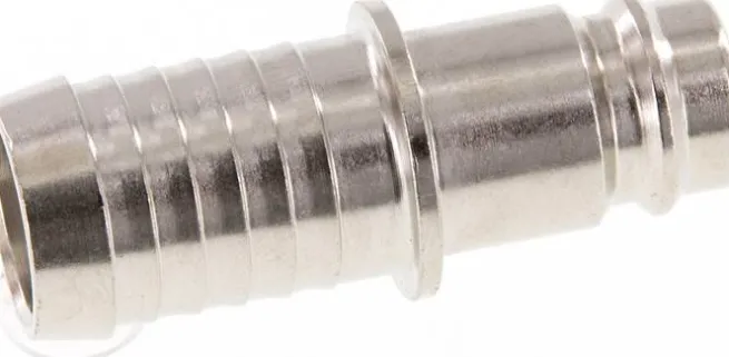 Kupplungsstecker (NW10) 16 (5/8")mm Schlauch, Stahl gehärtet & vernickelt