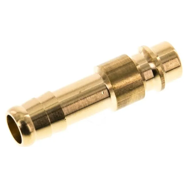 Kupplungsstecker (NW7,2) 10mm Schlauch, Messing