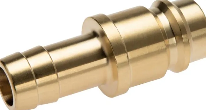 Kupplungsstecker (NW19) 19 (3/4")mm Schlauch, Messing, beidseitig absperrend