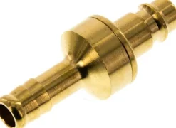 Kupplungsstecker (NW7,2) 10mm Schlauch, Messing, beidseitig absperrend