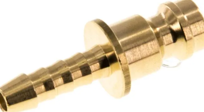 Kupplungsstecker (NW5) 4mm Schlauch, Messing